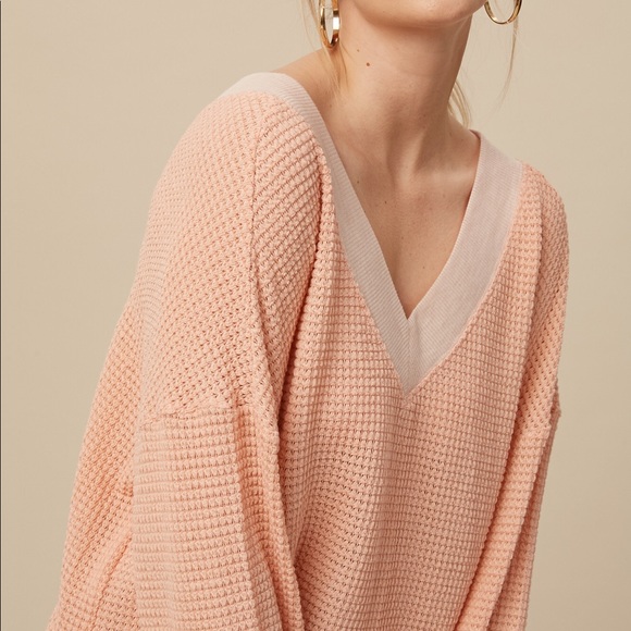NWT Waffle Knit Pink Top - Picture 3 of 7